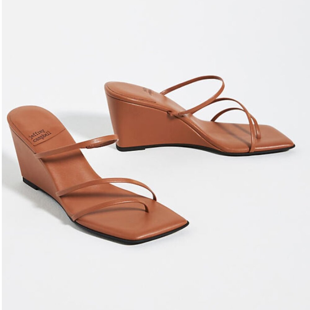 Jeffrey Campbell Palate Strappy Wedge Never Worn!